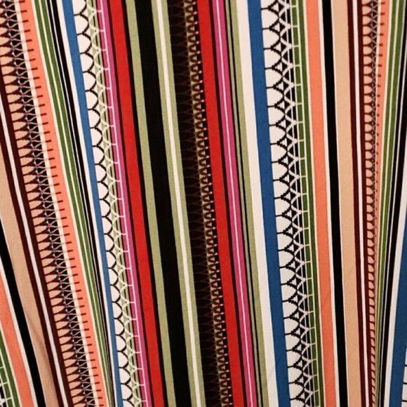 Cuddl Duds Midi Petite Striped Soft Dress. XSP - Picture 5 of 7